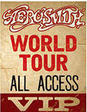 AEROSMITH WORLD TOUR VINTAGE TIN SIGN MEASURES 12" X 15" 
WITH HOLES IN EACH CORNER FOR EASY MOUNTING