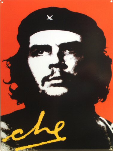 Photo of CHE GUEVARA PORCELAIN SIGN RICH COLORS AND DETAIL