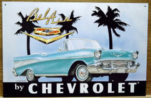 Photo of CHEVY 57 BEL AIR SIGN, CONVERTIBLE GREAT GRAPHICS AND COLOR