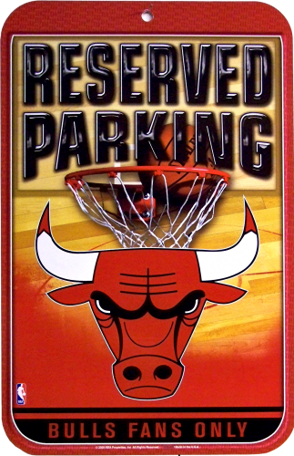 Photo of CHICAGO BULLS PARKING ONLY SIGN GREAT COLORS AND GRAPHICS