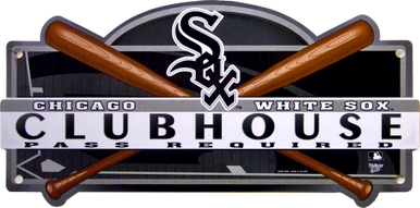 Photo of CHICAGO WHITE SOX BASEBALL CLUB HOUSE SIGN GREAT GRAPHICS AND COLOR