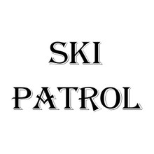 SKI PATROL VINTAGE ENAMEL SIGN  S/O*