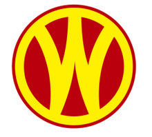 WESTERN & ONTARIO RR (YELLOW W) VINTAGE SUBLIMATION PROCESS 14" ROUND SIGN