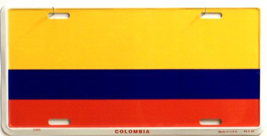 Photo of COLUMBIA FLAG LICENSE PLATE