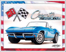 Photo of CORVETTE "65" STING RAY SIGN WITH SUPER RICH COLOR AND GRAPHICS