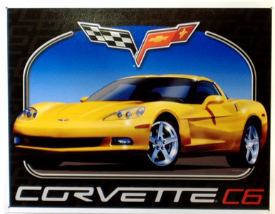 Photo of CORVETTE C6 BODY STYLE SIGN, RICH COLORS AND DETAILS