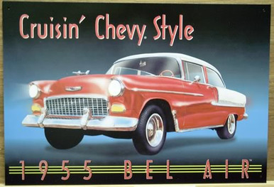 Photo of CRUSIN'S CHEVY STYLE 1955 BEL AIR GREAT COLOR AND DETAIL