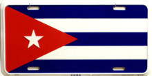 Photo of CUBA FLAG LICENSE PLATE