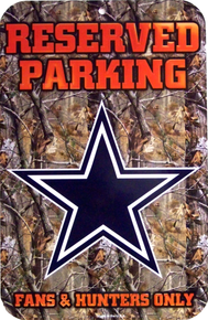 Photo of DALLAS COWBOYS CAMO, HUNTER FAN PARKING ONLY HAS A COOL CAMO EFFECT AND GREAT GRAPHICS