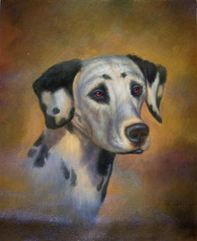 Photo of DALMATION SIZED OIL PAINTING