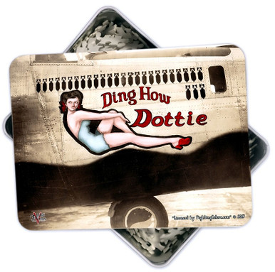 DING HOW DOTTIE 130 PC PUZZLE & TIN GIFT SET IN METAL BOX WITH DECORATED LID S/O