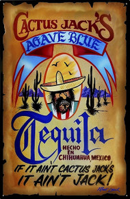 CACTUS JACK'S TEQUILA WANTED POSTER METAL SIGN S/O*