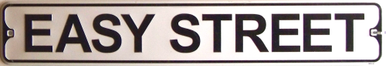 Photo of EASY STREET SMALL EMBOSSED STREET SIGN