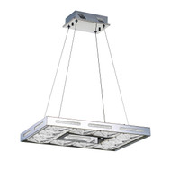 Zeev Lighting Hyperion Collection Chrome And Stainless Steel LED 4000K Chandelier CD10141/LED/CH-D
