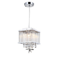 Zeev Lighting Easton Collection Chrome Crystal Pendant Ceiling Light MP40020/4/CH-CL