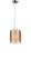 Zeev Lighting Stratus Collection Chrome Frame Amber & Frosted Glass Pendant Ceiling Light MP40026/1/CH-ABF (MP40026/1/CH-ABF) (view)