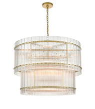 Zeev Lighting Allure Collection Aged Brass Chandelier CD10395/16/AGB