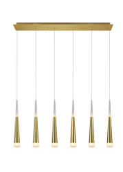 LED Pool Table Light with Gold Leaf Finish 1103P40-6-619