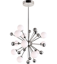 11 Light Chandelier with Polished Nickel Finish