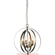 4 Light Up Chandelier with Polished Nickel finish