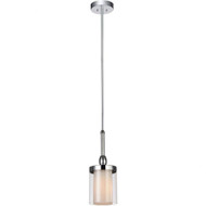 1 Light Candle Mini Chandelier with Chrome finish
