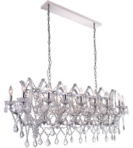 21 Light Candle Chandelier with Chrome finish