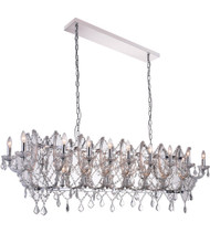 24 Light Candle Chandelier with Chrome finish