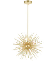 6 Light Chandelier with Gold Leaf Finish 1034P16-6-620