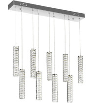 LED Chandelier with Chrome Finish 1046P32-9-601-RC