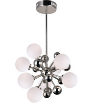 8 Light Chandelier with Polished Nickel Finish 1125P16-8-613