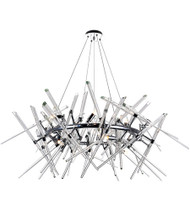 12 Light Chandelier with Chrome Finish 1154P42-12-601-R