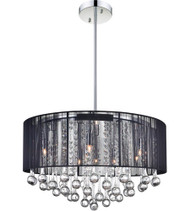 9 Light Drum Shade Chandelier with Chrome finish 5006P22C-R(B)