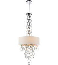 6 Light Drum Shade Chandelier with Chrome finish 5627P20C
