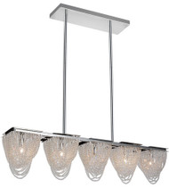 5 Light  Chandelier with Chrome finish 5652P35C-RC