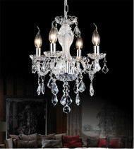 4 Light Up Chandelier with Chrome finish 8275P14C-4 (Clear)