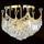 Royal crystal flush mount chandeliers KL-41042-20-G