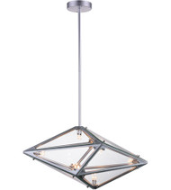 8 Light  Pendant with Silver finish 9749P24-8-225
