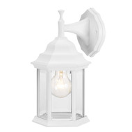 Manor 12 In 1-Light White Outdoor Wall Sconce Lamp