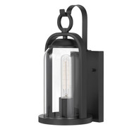 Essex 13 In 1- Light Matte Black Outdoor Wall Sconce with Bell-shaped Design