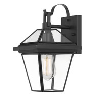 Sullivan 13 In 1-Light Matte Black Painted Outdoor Wall Sconce Lamp