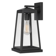 Edisto 15 In 1-Light Matte Black Painted Outdoor Wall Sconce Lamp