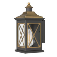 Stonington 12 In 1-Light Two-Tone Outdoor Wall Sconce Lamp