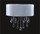 2 Light Crystal Wall Sconce With Satin Shade KL-41052-1813-S