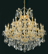 25 Light Maria Theresa Crystal Chandeliers KL-41039-36-G