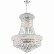 Worldwide Lighting Empire Collection 8 Light Chrome Finish Crystal Chandelier W83030C16