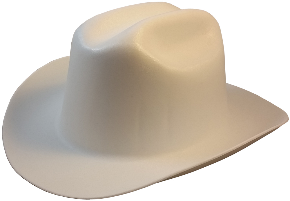 Occunomix Cowboy Style Hard Hats Ratchet Susp Black Gray Tan White FAST SHIP! 