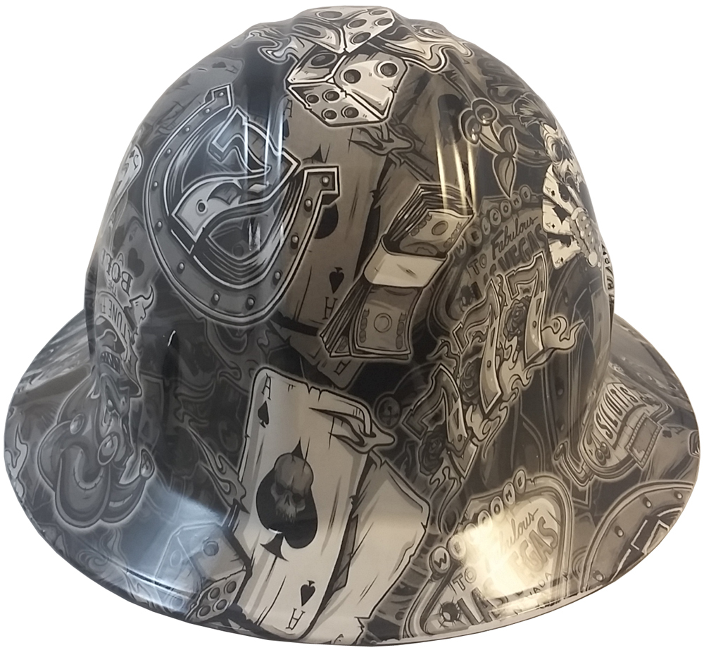 NEW Full Brim Hard Hat – Custom Hydro Dipped Big Texas Flag Design, ANSI Rated For Safety