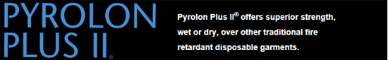 Pyrolon Plus II Coveralls With Hood, Boots, & Elastic Wrists and Ankles