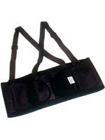 Economy Back Support With Straps Size Large # EB100-LG pic 2