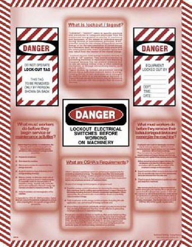 Lockout / Tagout Informational Poster - ENGLISH